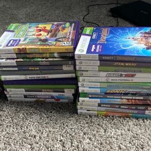 Xbox 360 with Kinect. Power Cords needed. Nintendo Wii  needs power cords